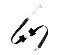 Zkydhbd Camellia Flower Choker Necklace Vintage Neck Chain Fashion Collar Temperament Sweet Cool Party Jewelry Clavicle Chain Necklace Adjustable Length Easy To Use