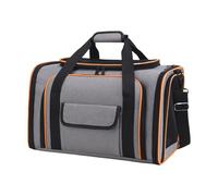Zkydhbd Carriers Bags,Large Pet Carriers Bag with Expandable Side Breathable Mesh Travel Suitcases Adjust Shoulder Strap Bag for Dogs