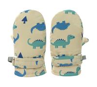 Zkydhbd Children's Insulated Snow Gloves With Lovely Dinosaur Print Water Resistant Mitts For Skiing And Snowboarding Age 1-10Y Winter Gloves