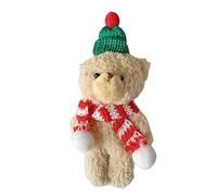 Zkydhbd Christmas Plush Bear Toy Stuffed Animal Doll Keychain Pendant Bouquet For Children Birthday Cake Decor Christmas Bear Decor