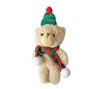 Zkydhbd Christmas Plush Bear Toy Stuffed Animal Doll Keychain Pendant Bouquet For Children Birthday Cake Decor Christmas Bear Decor