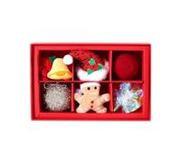 Zkydhbd Christmas Teaser Toy Pompoms Collar Accessories With Colorful Balls And Crinkle Kitten Teaser Supplies