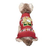 Zkydhbd Christmas Theme Pet Sweater With Bowknot Festival Family Gathering Pet Costume Cats Dog Holiday Clothing Party Supply