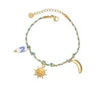 Zkydhbd Classical Interwoven Thread And Metallic Charm Anklet Styles Wrist Jewelry Suitable For Gifting And Individual Use Retro Multi Strand