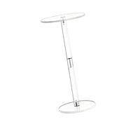 Zkydhbd Clear Acrylic End Table Stylish Circular Drink Table with Rounded Edges Safe for Kids and Pets Bedroom Bathroom Business Acrylic Coffee Table