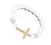 Zkydhbd Comfortable Expandable Religious Beaded Chain with Metallic Finish and Stylish Layering Potential for Adults Adjustable Elastic Wristband