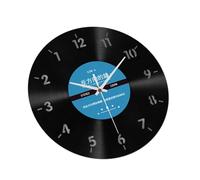 Zkydhbd Contemporary Backwards Running Time Wall Clock 12Inch Unique Vinyls Record Designs Decorative For Home Decors Vintage