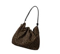 Zkydhbd Contemporary Suedes Leather Shoulder Bag Spacious Interior Wear Resistant Underarm Purse For Daily Use Stylish Pleated Detail Underarm Bag