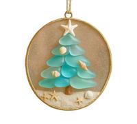 Zkydhbd Decorative Hanging Pendant For Christmas Tree Acrylic Stained Glass Home Holiday Decoration Religious Souvenir Hanging Decoration