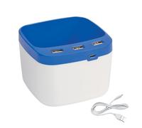 Zkydhbd Desk Pen Holder and USB2.0 Adapter Incorporating Three Ports and LED Light Educational Tool for Students and Professional Pen USB Adapter