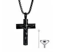 Zkydhbd Durability Stainless Steel Necklace Set Urn Daily Wear Memorials Accessory For Ashes With Loves Projection Bereavement Necklace