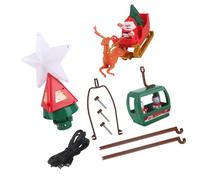 Zkydhbd Dynamic Whirling Tree Star Leader with LED Lighting and Holiday Music Inside Decoration LED Christmas Tree Garnishes