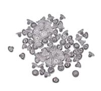 Zkydhbd Earring Pads 100 Pieces Anti-Pain Comfort Earring Cushions Pads Silicone for Clip-on Earrings Clear Back Miniature