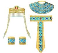 Zkydhbd Egyptian Costume Accessories Egyptian Headbands Snake Headpiece Belt Collar Wristband For Women Men Halloween Costume Accessories