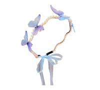 Zkydhbd Elegant Butterfly Headbands Crowns Hair Hoop For Birthday Wedding Queen Headpiece For Girls Show Stage Party Costume Kids Elegant Hairpin