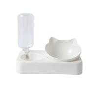 Zkydhbd Elegant Cats Bowl Food Dish Set Treat Water Dispenser Food Container 2 In 1 Food Water Bowls Upgrade Pet Food Utensils Automatic Water Fountain For Pets