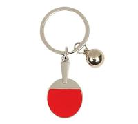 Zkydhbd Elegant Tennis Racket Shaped Keychain Sport Keyring Sports Ornament Alloy Texture Present for Athletes Sports Fan Tennis Accessory