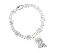 Zkydhbd Exaggerated Acrylic Paperclip Chain Choker Fashionable Paperclip Chain Necklace Charm for Punk and Hip Hop Styles