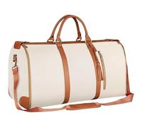 Zkydhbd Foldable Carry On Travel Bag Multiple Compartment Hanging Suitcase Suit PU Leaher Waterproof Large Garment Crossbody Suit Carriers