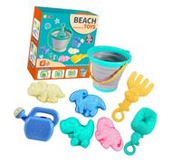 Zkydhbd Foldable Sand Bucket Tool Beach Toy With Shovel And Moulds For Toddler Activity Travel Sandcastle Toy Folding Bucket For Children