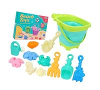 Zkydhbd Foldable Sand Bucket Tool Beach Toy With Shovel And Moulds For Toddler Activity Travel Sandcastle Toy Folding Bucket For Children