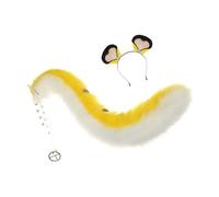 Zkydhbd Foxes Ears And Tail Set Furry Tigers Ear Headband With Tail Halloween Cosplay Party Tigers Costume Accessories Kids Adult Animal Cosplay Costumes For Women Men