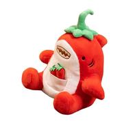 Zkydhbd Fun Stuffed Red Pepper Toy Cartoon Red Pepper Figure Soft Toy Room Emotion Appease for Toddler Girls Ornaments Stuffed Animals