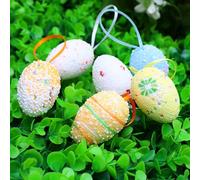 Zkydhbd Glittering Easter Eggs Soft Foam Bird Egg Ornament Day Festive Decoration For Yard Party Setting Props Decorations For Tree Outdoor Outdoor Flags For The Home Signs