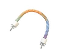 Zkydhbd Gradients Bird Rope Perch Stand Multicolored Bendable Climbing Rope Toy For Cockatiels Parakeets And Small Pet Swing Bendable Bird Perch