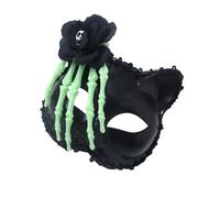 Zkydhbd Half Face For Women Man Foxes Masquerade Rose Skeletons Evening Proms Halloween Party Masquerade Half Face Foxes Halloween Rose Skeletons