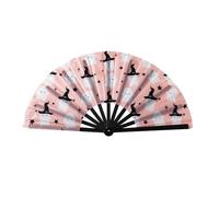 Zkydhbd Halloween Themed 33cm Folding Fan Party Decoration Costume Celebrations Portable Kung Fu Fan Party Supplies