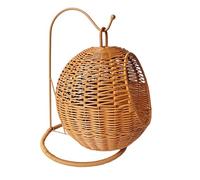 Zkydhbd Hammock Bed,Imitation Rattan Cats Basket Hanging Hammock Bed for Small Space Comfortable Small Cats Nest for Indoor and Outdoor