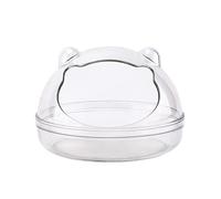 Zkydhbd Hamster Clear Bathroom Dry Bath Container Sauna Sand Box For Junior Chipmunks Mice Gerbil Easy To Clean