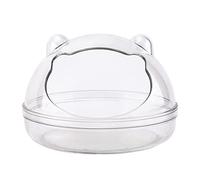 Zkydhbd Hamster Clear Bathroom Dry Bath Container Sauna Sand Box For Junior Chipmunks Mice Gerbil Easy To Clean