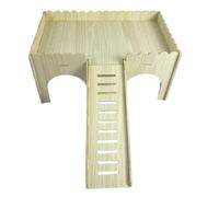 Zkydhbd Hamster House Climbing Ladder Detachable Small Pets Hideouts For Syrian Hamster Easy To Assemble Habitat Decors Hamster Hideouts