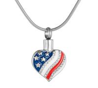 Zkydhbd Heart Shape Cremation Pendants Stainless Steel Pendants Ashes Cremation Pendants For Holding Cremains Hair Lifetimes Pendants Cremation Pendants