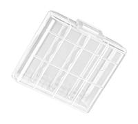 Zkydhbd High Clear PP Battery Case Organizers for Up to 4 2A or 3A Batteries Secure Storage Box Holder for Electronic Devices Efficient Battery Organizers Quick Open Close Lid