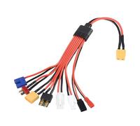 Zkydhbd High XT60 To EC3 XT60 Splitter Insulated Cables Reliability Power Distribution For Remote Applications High Current Splitter Adapter