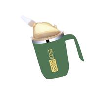 Zkydhbd Hospital Grade Feeding Cup with Against Desire Straw 400ml Spill Immune Construction for Convalescent Meal Assistance Medical Liquid Diet Cup with Security Straw