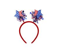 Zkydhbd Independence Days Headband With Double Heart Design Patriotic Costume Accessories For Family Gatherings And BBQs Independence Day Headbands