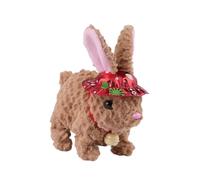 Zkydhbd Interactive Electric Plush Rabbitss That Walk and Talk for Ages 3+ Educational Fun Toy Preschool Toy