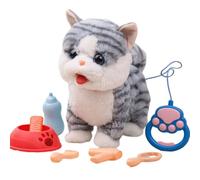 Zkydhbd Interactive Musical Plush Toy with 8 Automatic Songs and Licking Action Includes 6 Piece Feeding Accessories Talking Moving Plushie