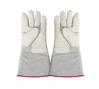 Zkydhbd Leather Cryogenic Gloves with Not Slip Grip Liquid Resistant Glove for Extreme Cold Defense Up to 260°C Liquid Gloves