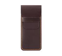 Zkydhbd Leather Fountain Pen Case Water Resistant Organiser Portable Pencil Pouches for Men Women Writing Essential Storage Vintage Leather Case