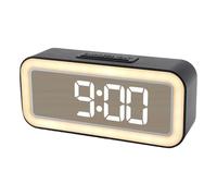 Zkydhbd LED Digital Alarm Clock With Adjustable Night Light USB Charging 2 Alarms Snooze Function Temperature And Date Display Battery Operated Alarm Clock