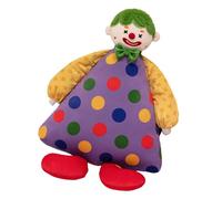 Zkydhbd Lovely Clown Stuffed Doll Throw Pillow With PP Cotton Filling Design For Children Emotional Comfort And Early Learning Stuffed Pillow