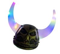 Zkydhbd Medieval Vikinges Age Horned Vikinges Helmets Berserker Soldier Warrrior Costume Hat Sallet Toy Halloween Cosplay LARP Middle Ages Helmets With Horns