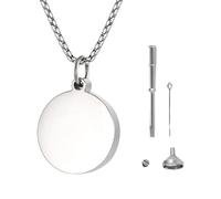 Zkydhbd Metal Pet Urns Necklace For Dog Cats Pet Memorials Necklace Souvenir Loss Pet Memory Ashes Container Jewelry