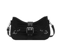 Zkydhbd Modern Crossbody Bag With Metallic Rivets Soft PU Leather Practical Carryall Shoulder Bags Travel Underarm Purse Trendy Office Casual Use Handbag