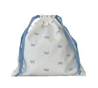 Zkydhbd Multifunctional Drawstring Bag Cosmetic Bows Makeup Portable Storage Pouches Gift Small Bows Makeup Small Canvas Portable